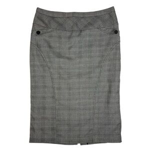 Chapter One Black & White Plaid Pencil Skirt, Office Siren, Size 10